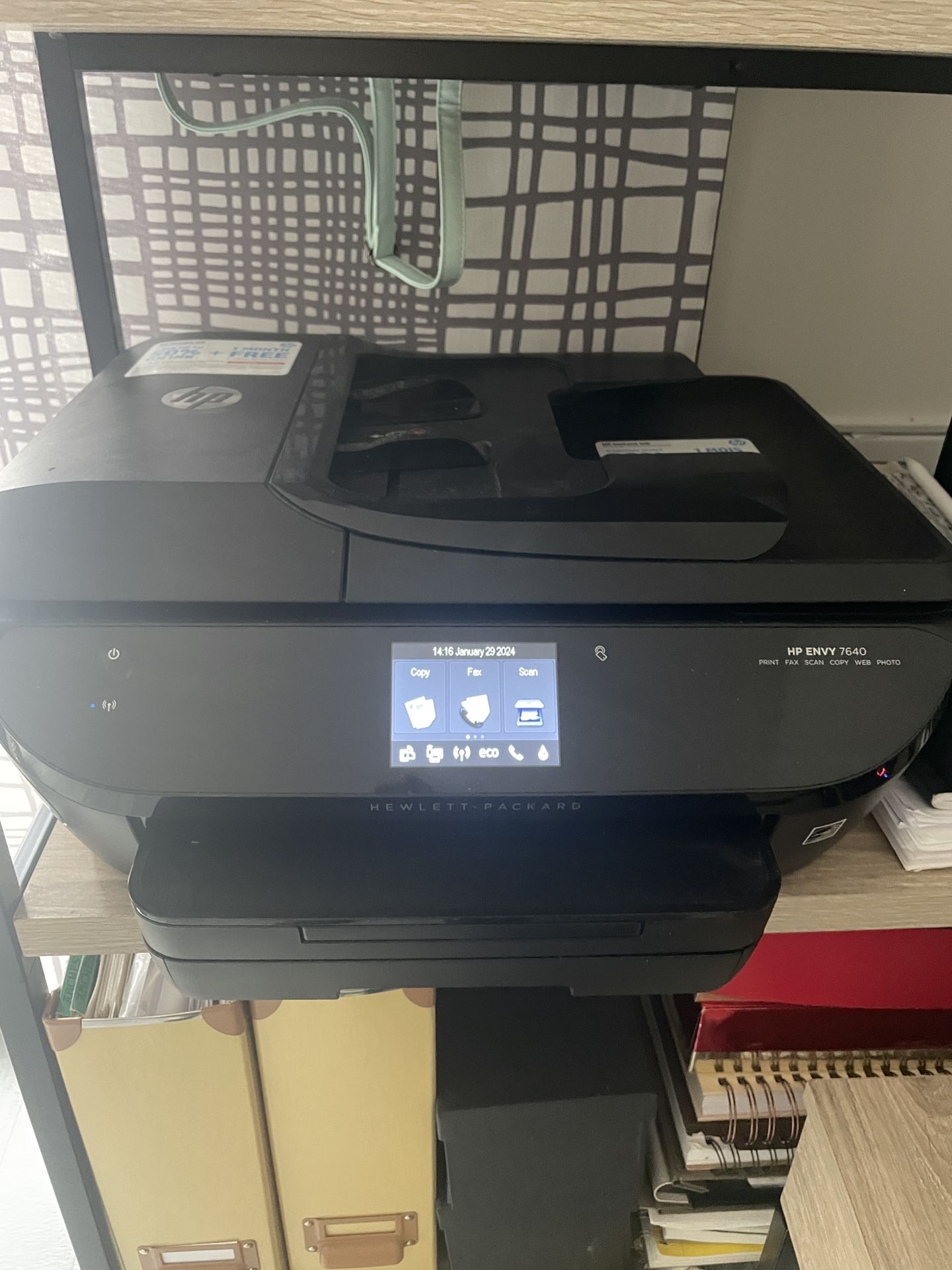 HEE7640 Envy Wireless 7640 e-All-in-One Photo Copier, Scanner, Fax and Printer with Mobile Printing, Duplex, Up to 22 ppm, Up to 4800 x 1200 dpi