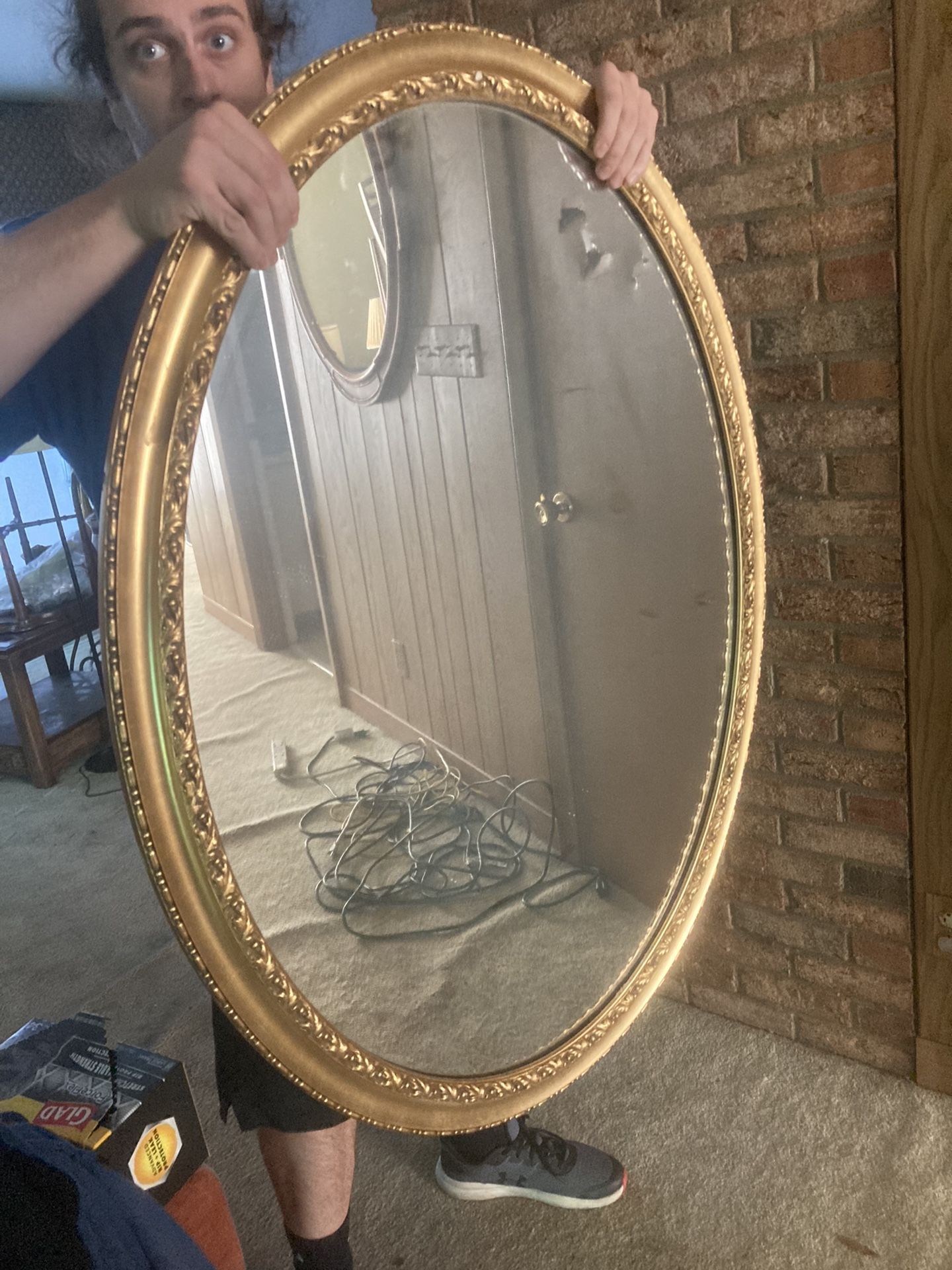 Large Antique Wall Mirror