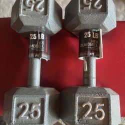WEIDER WNHD2520 25LB HEX DUMBBELLS, NEW