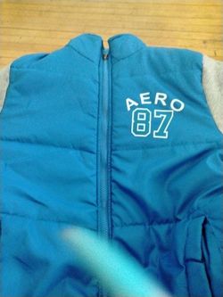 Aeropostale Blue And Grey Light Jacket