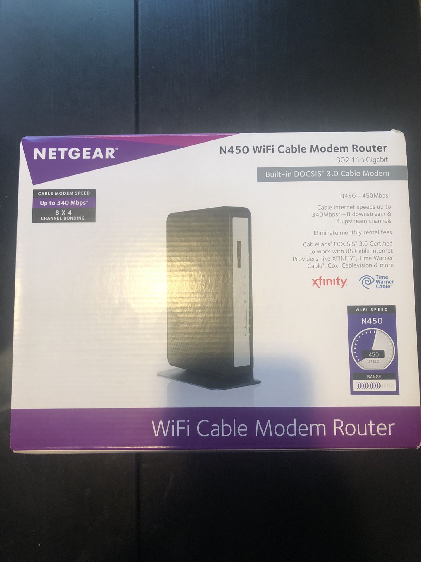 Netgear modem & router combo