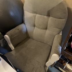 Gray Rocking Chair
