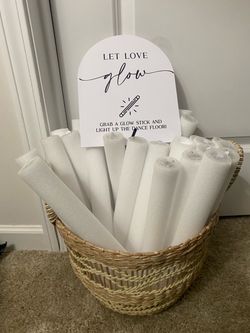 Glow sticks and Sign