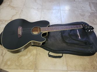 Ibanez Talman Black Acoustic-Electric Guitar with Gig Bag