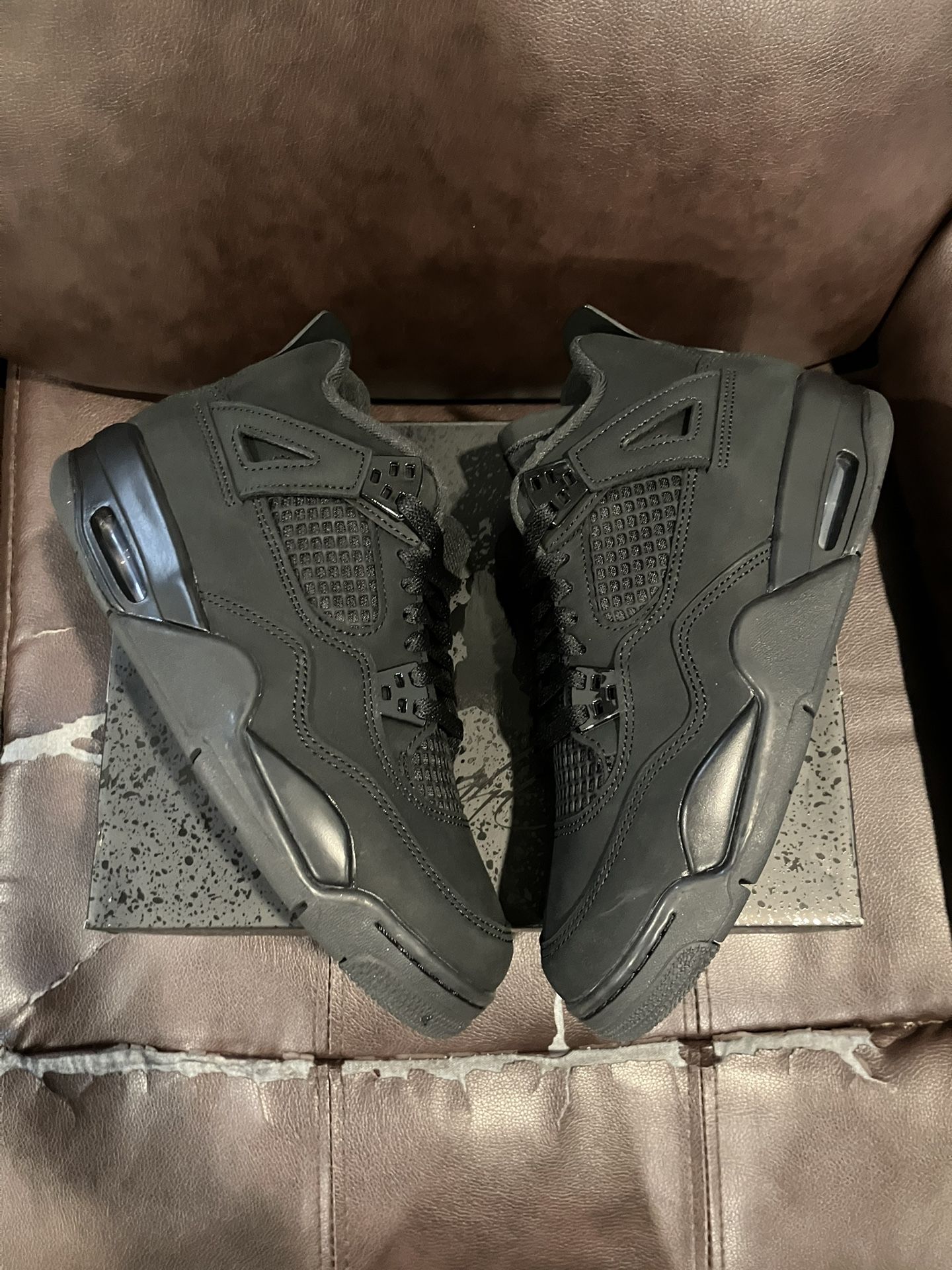 Nike Air Jordan 4 Retro Black Cat Size 7Y