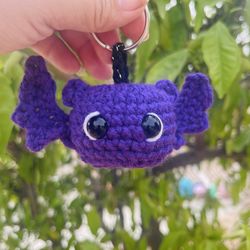 Crochet Bat Keychain 💜