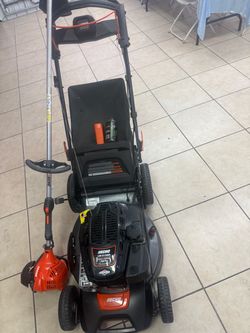 Echo lawnmower 190cc +echo straight shaft trimmer arm-225  $520 firm