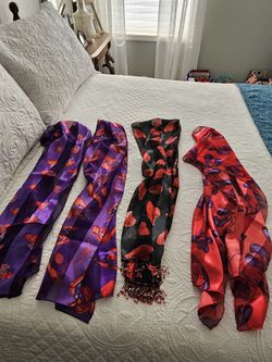 RED HAT SILK SCARFS