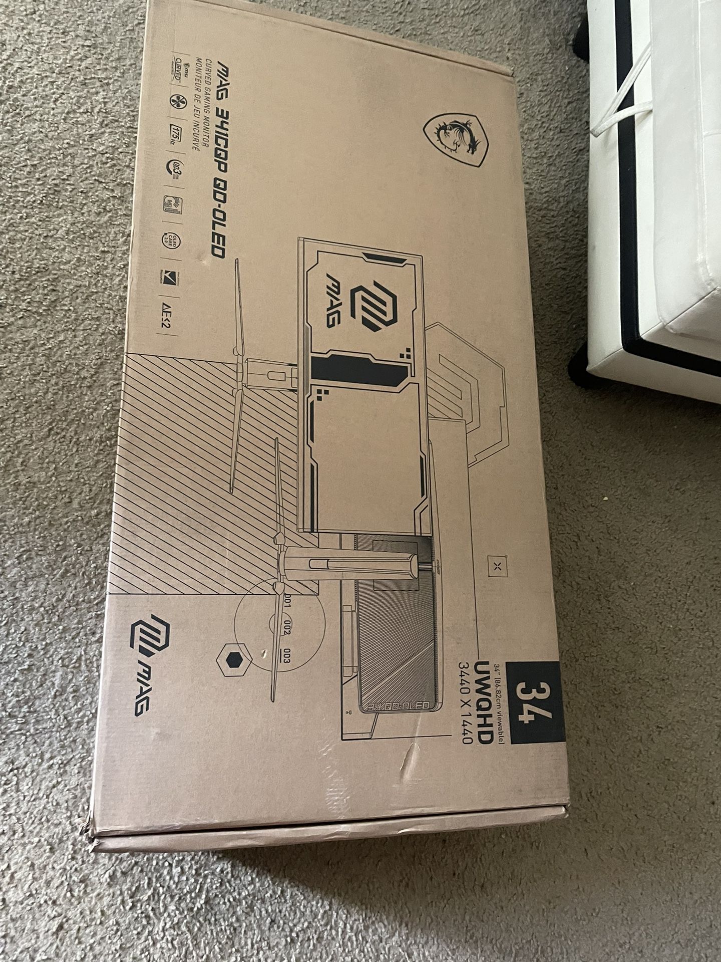 MSI 341CQP Monitor 1440p Oled