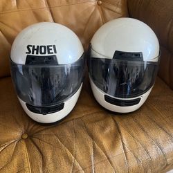Motorcycle Helmets, His and Hers: Full Face, Good Condition,,