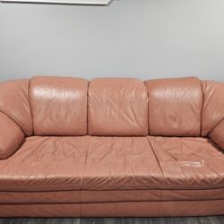 FREE Italian Vintage Leatherette Sofa - 2 Pieces