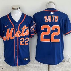 New York Mets Juan Soto Baseball jerseys Kids/Men/Women
Blue
