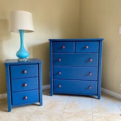 Heavy Duty Wooden Dresser & Night Stand 