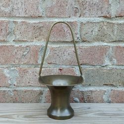 Vintage Brass Basket 
