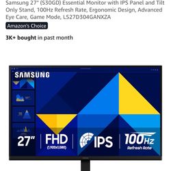 Samsung 27” Monitors Brand New In Box 