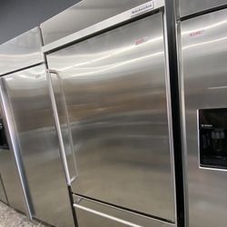 KitchenAid Bottom Freezer Built In 36” Fridge LED Lighting 