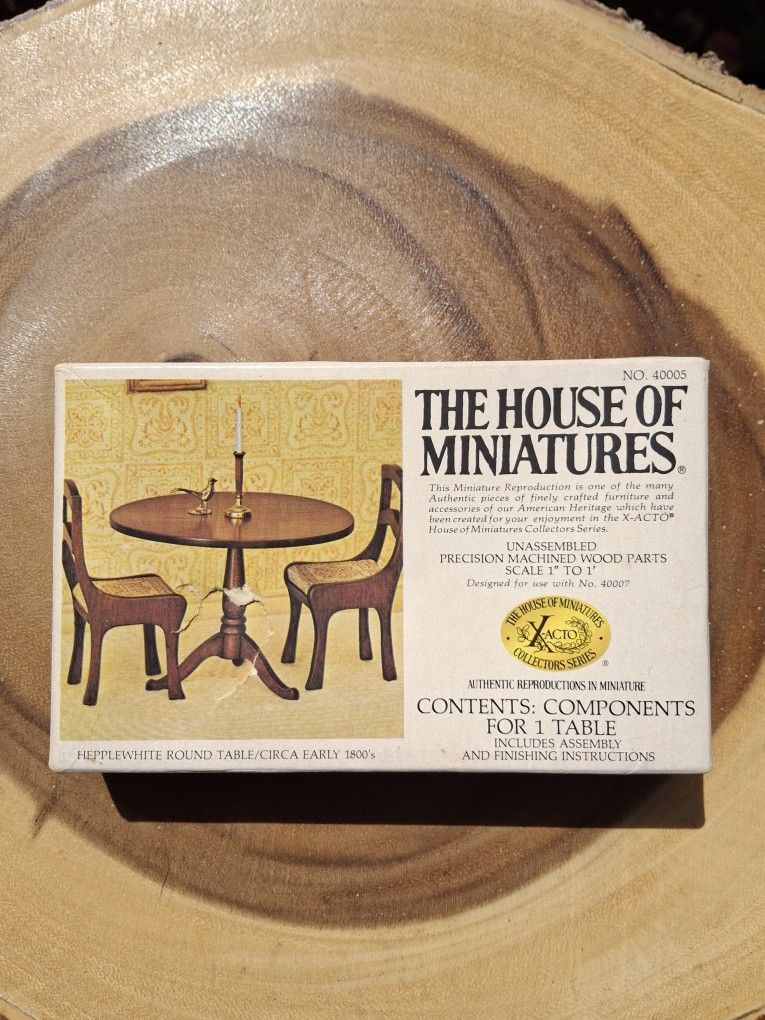 1:12 Scale Hepplewhite Round Table Kit