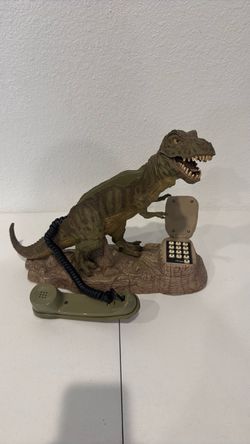 Vintage Dinosaur Dial Phone Land Line Classic Collectible Display Home