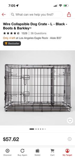 Large Wire Dog Crate with Tray