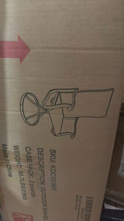 Brand New Outside Swivel Chair Set