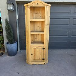 Solid Pine Corner Cabinet - bookcase
Read description for details 
