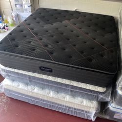 King Size Mattress Beautyrest Black C-Class  – 16” Thick Pillow-Top Firm • Factory-Sealed • Same-Day Delivery