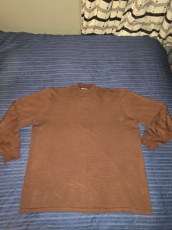 XXL - Men's Brown Knit Crewneck Sweater  (Pristine Condition)