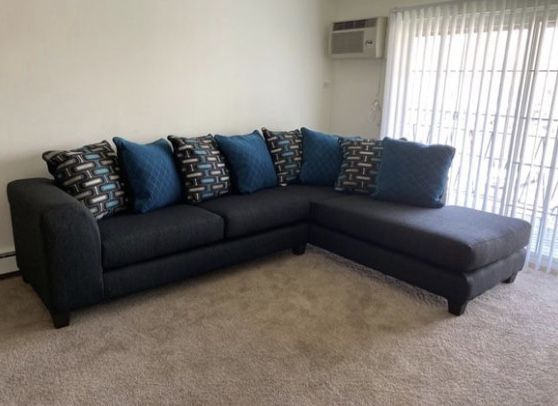 Large Black Sectional Sofa Couch