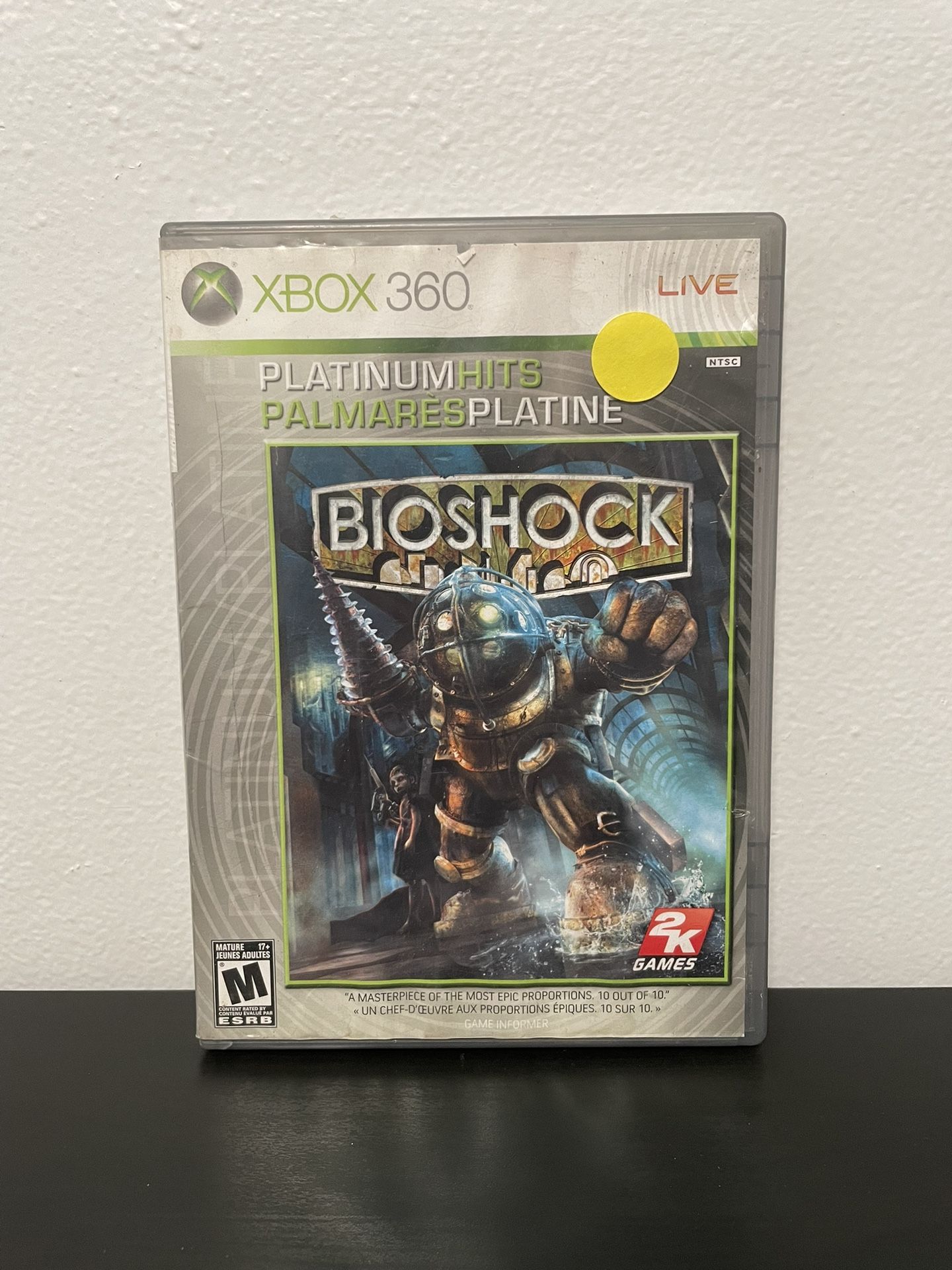 Bioshock Xbox 360 Platinum Hits 2K Microsoft Video Game Good Condition