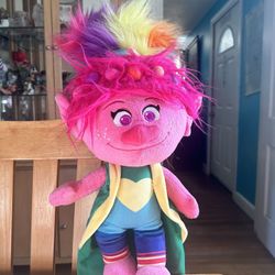 DreamWorks 20” Plush Poppy Trolls Doll w Cape