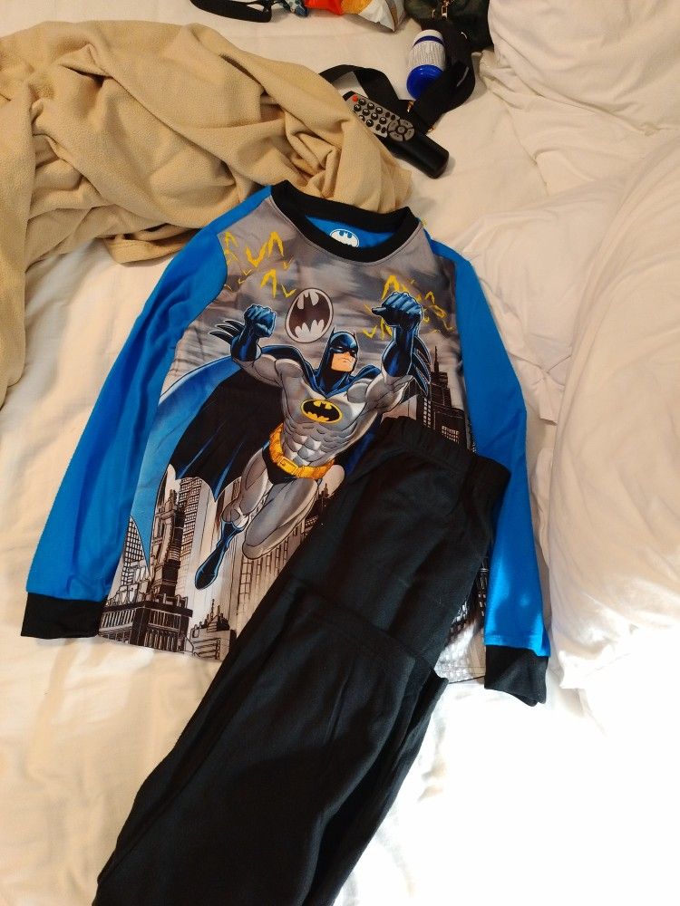 Batman Boys Pajamas Size 10-12