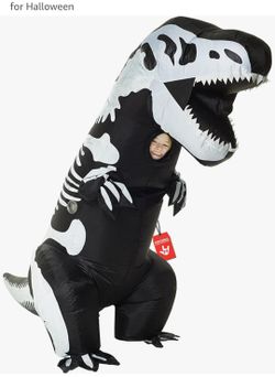 Inflatable T-Rex Skeleton Halloween Costume