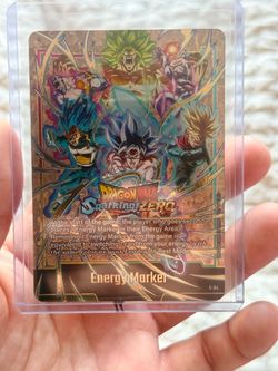 Gold stamped Dragon Ball Sparking Zero Energy Marker Card E-04