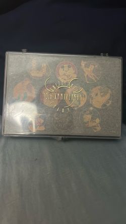 Disney Store 10th Anniversary pin set