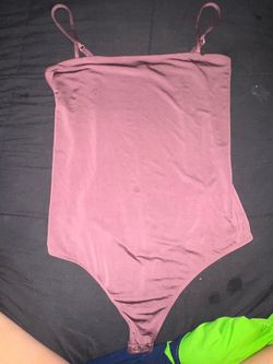Express Burgundy Bodysuit