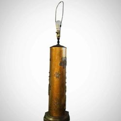 Vintage Wallpaper Print Roller Lamp