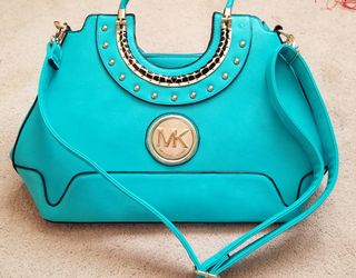 Beautiful Michael Kors teal purse