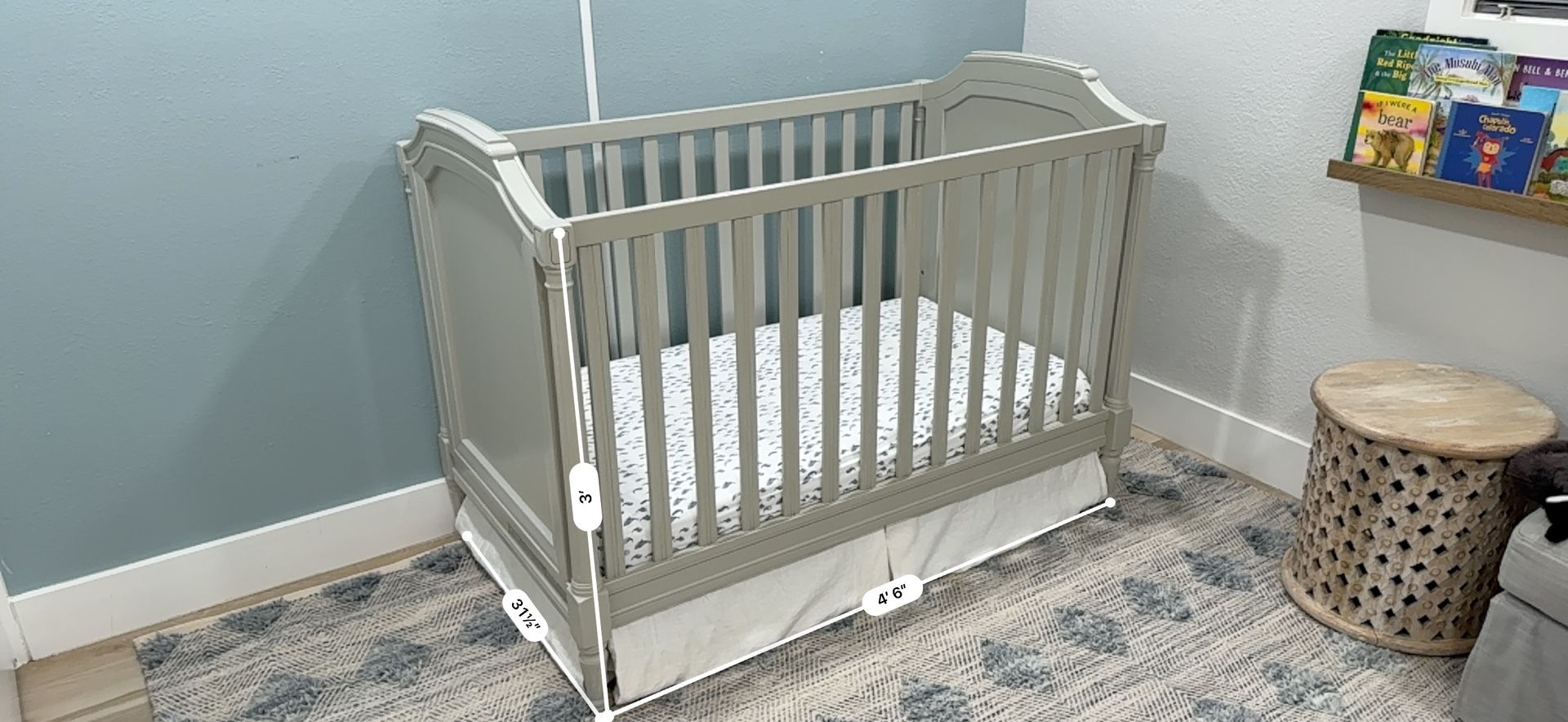 Pottery Barn Kids Convertible Crib — Solid Wood