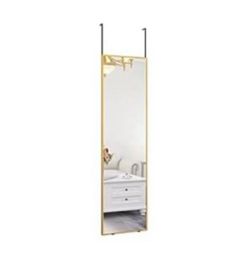 Over The Door Mirror 50x 14 (Gold)