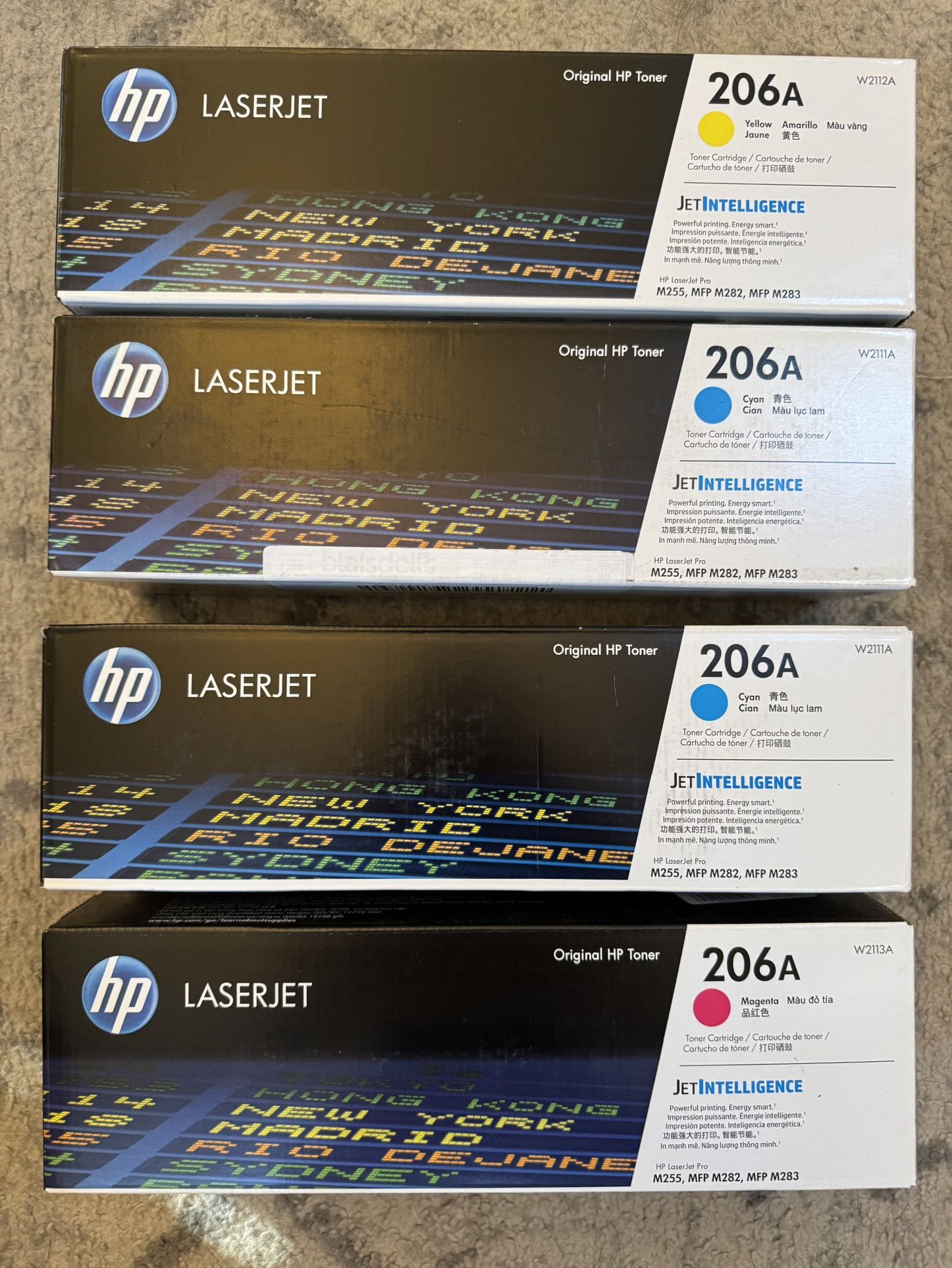 FOUR UNOPENED HP Laserjet Printer Ink/Toner