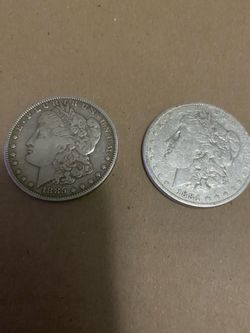 2 Morgan silver dollars for sale