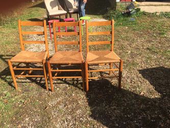 3 antique chairs