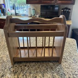 Nice Oak Magazine Rack
