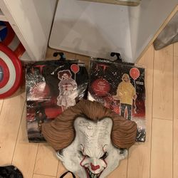 Massive Halloween Costume Lot – 20+ Masks, Costumes & Props