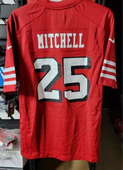 *NEW* Nike Elijah Mitchell #25 NFL Players San Francisco 49ers Jersey Size Medium with Tags