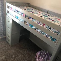 Kids Loft Bed/ Bunk Bed With Drawers