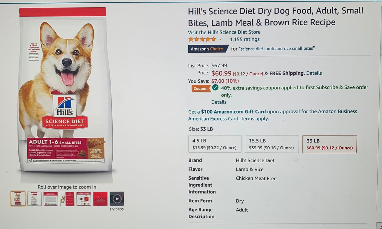 Hill Science Dog Food