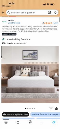 Novilla King Mattress - Comfort and Cool Sleep
