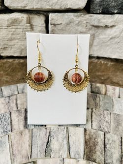 Goldstone Earrings 