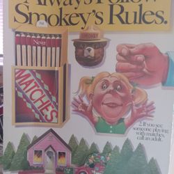 Vintage Smokey Bear Pull Tab Poster